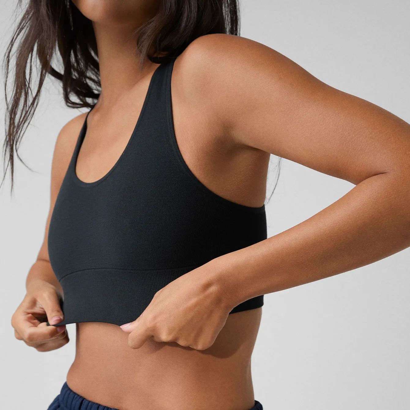 Seamless Modal Racer Bralette sold by lunya