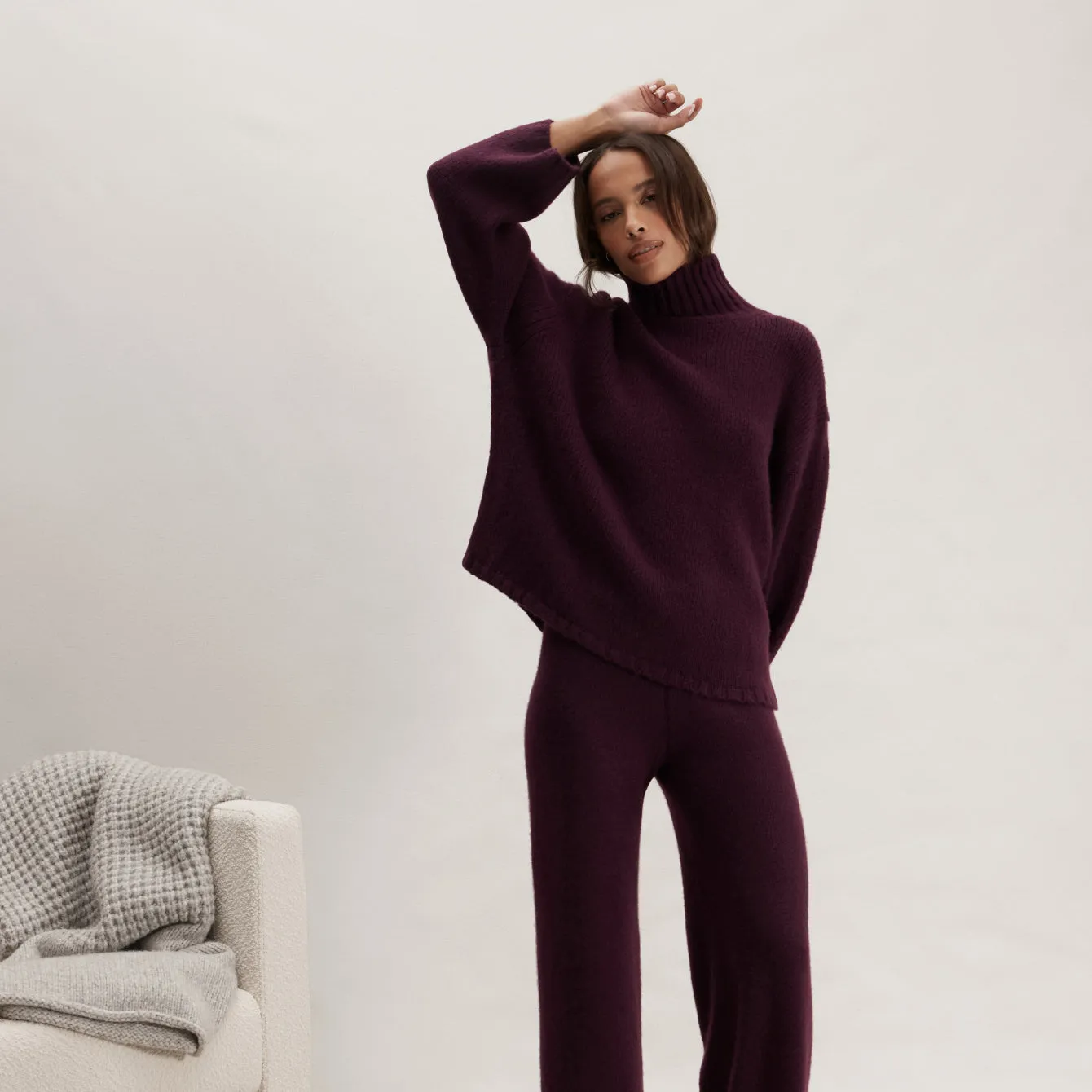 Cashmere Wool Turtleneck sold by lunya product image thumbnail 2