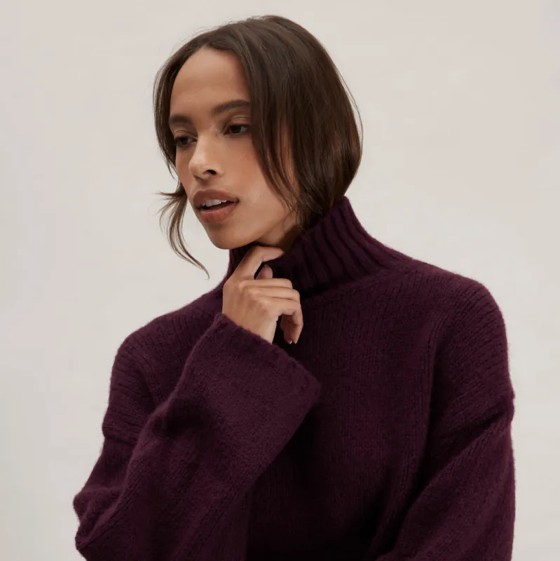 Cashmere Wool Turtleneck sold by lunya