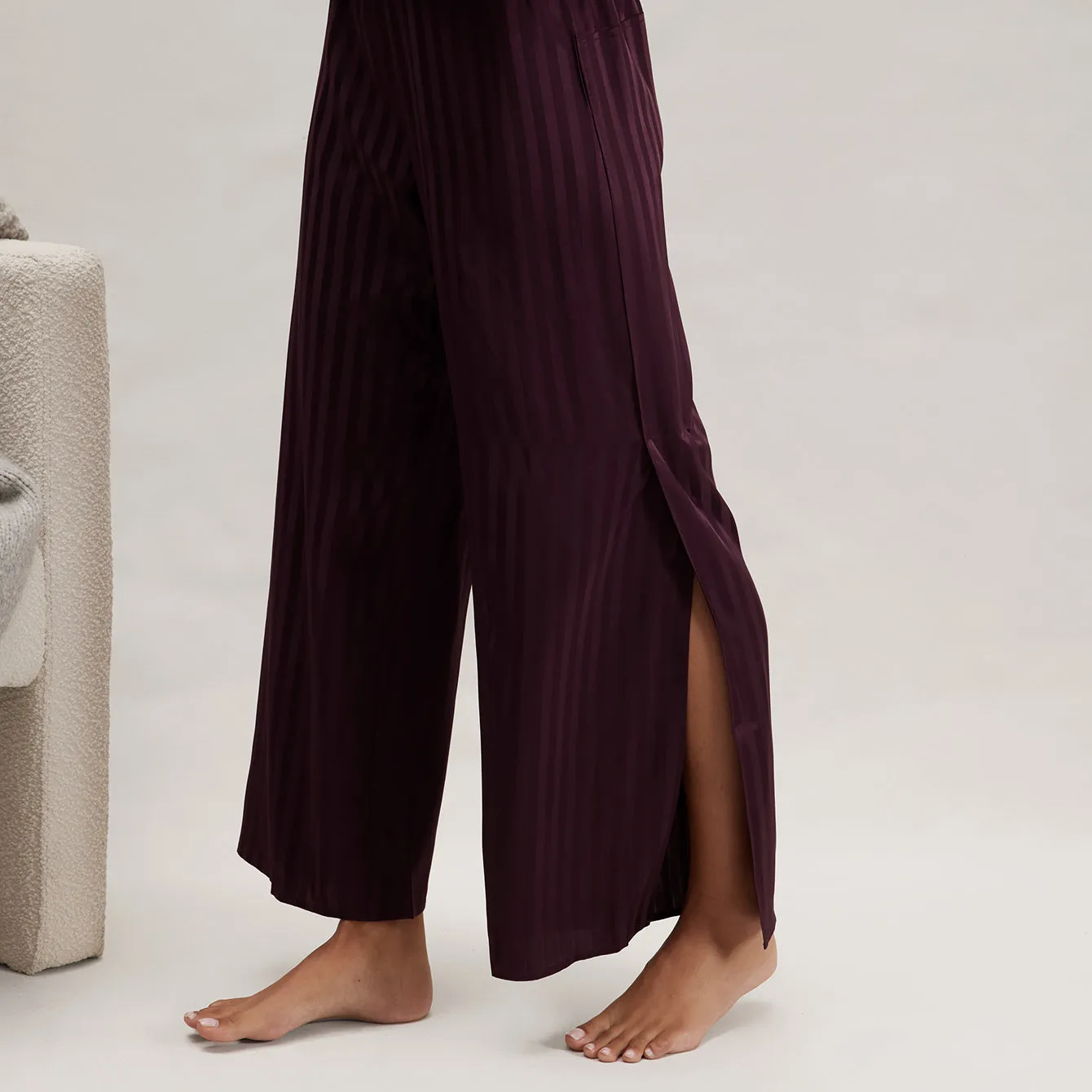 Washable Silk Striped Jacquard Cami Pant Set sold by lunya product image thumbnail 4