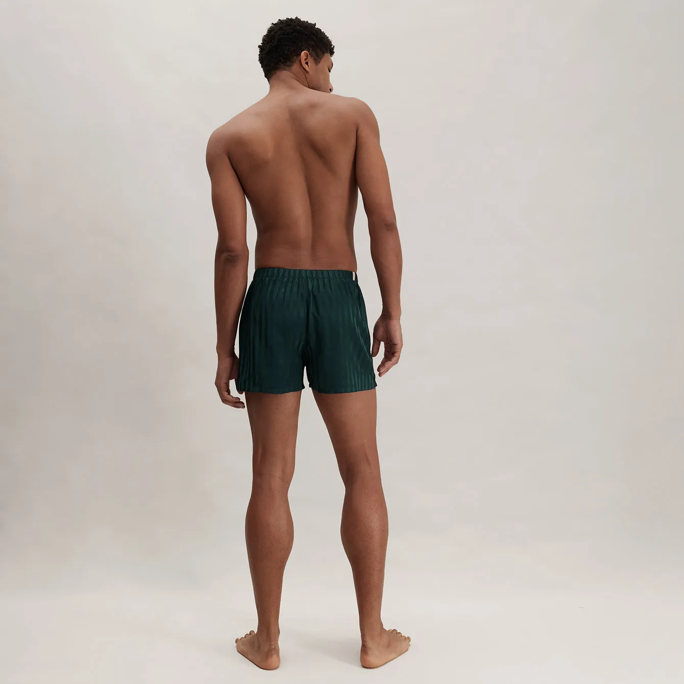 Men's Washable Silk Striped Jacquard Boxer sold by lunya product image thumbnail 3