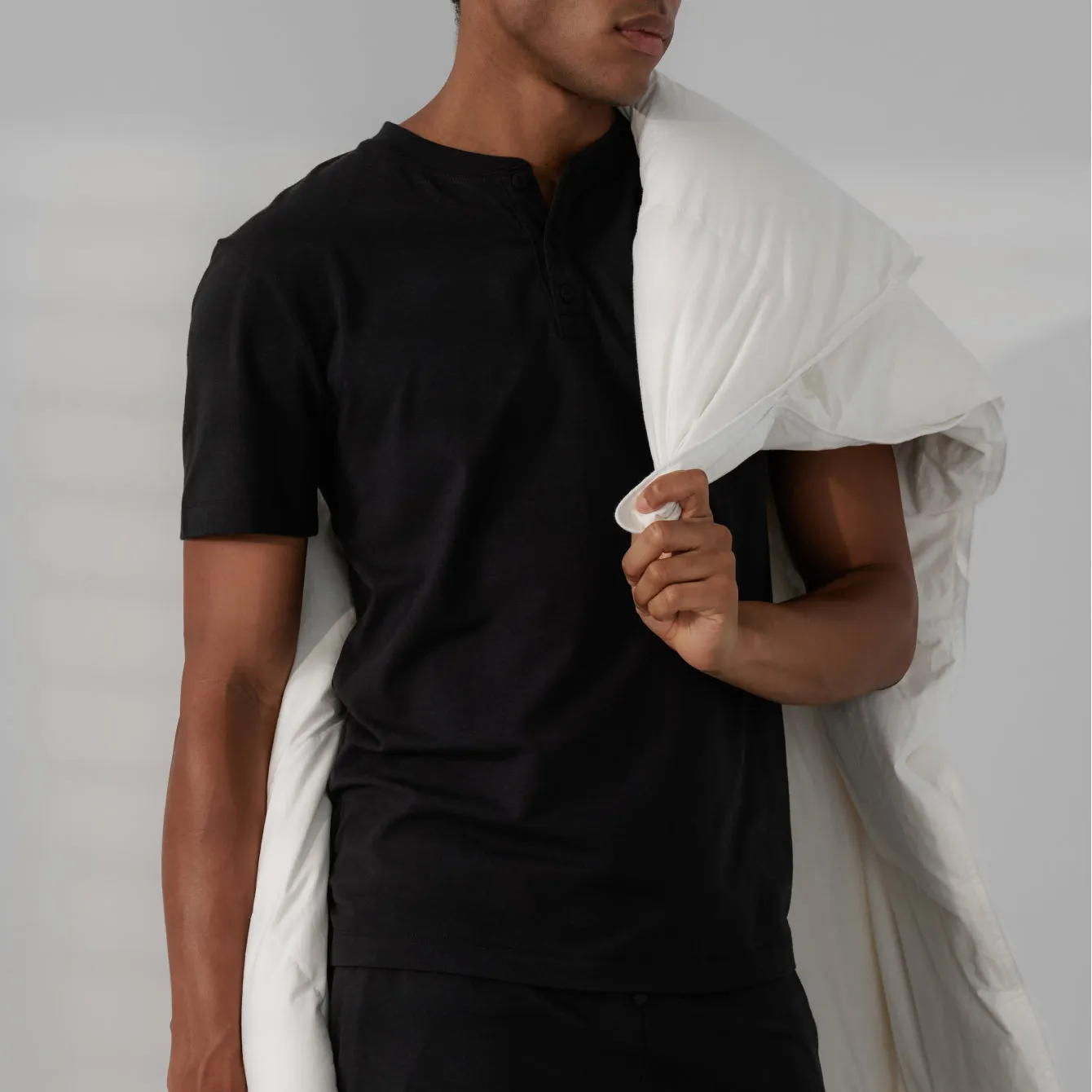 Men's Slumberknit™ Henley Tee sold by lunya