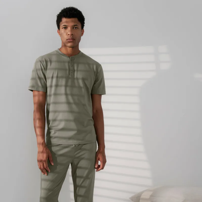 Men's Slumberknit™ Henley Tee sold by lunya