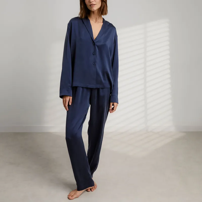 Washable Silk Long Sleeve Pant Set sold by lunya