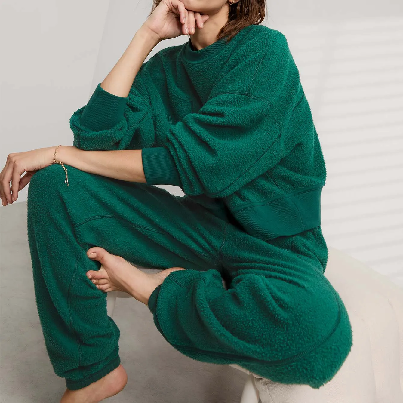 Silksweats™ Midweight Reversible Seamed Jogger sold by lunya product image thumbnail 5