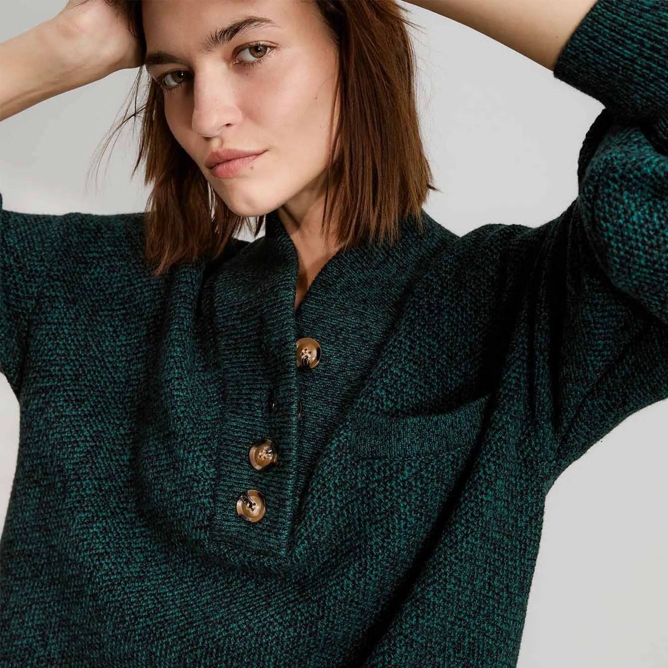 Cottonsilk™ Pocket Henley sold by lunya product image thumbnail 3