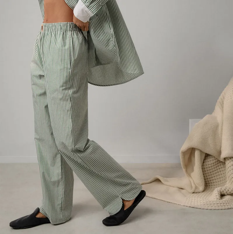 Airy Cotton Straight Leg Pant sold by lunya