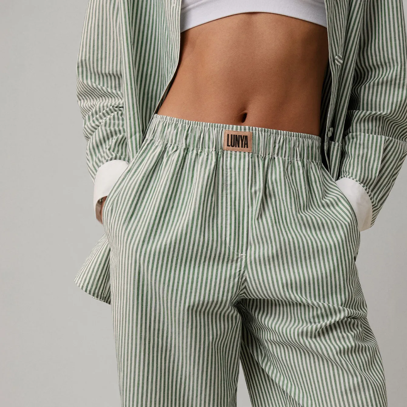 Airy Cotton Straight Leg Pant sold by lunya product image thumbnail 2