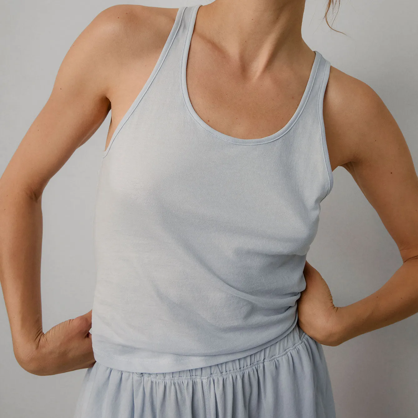 Organic Pima Curved Hem Tank sold by lunya product image thumbnail 3