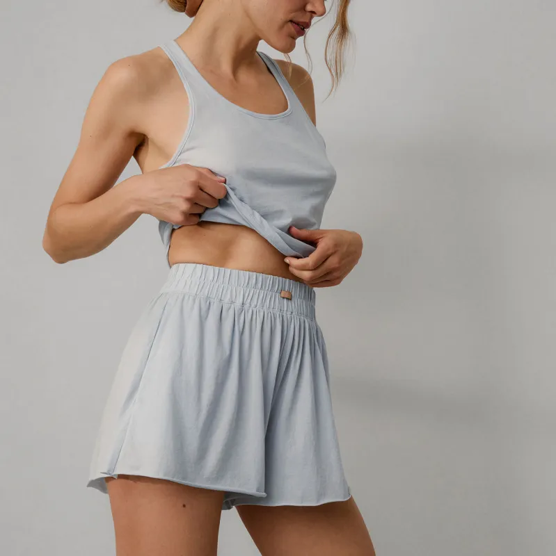 Organic Pima Wide Leg Short made by lunya