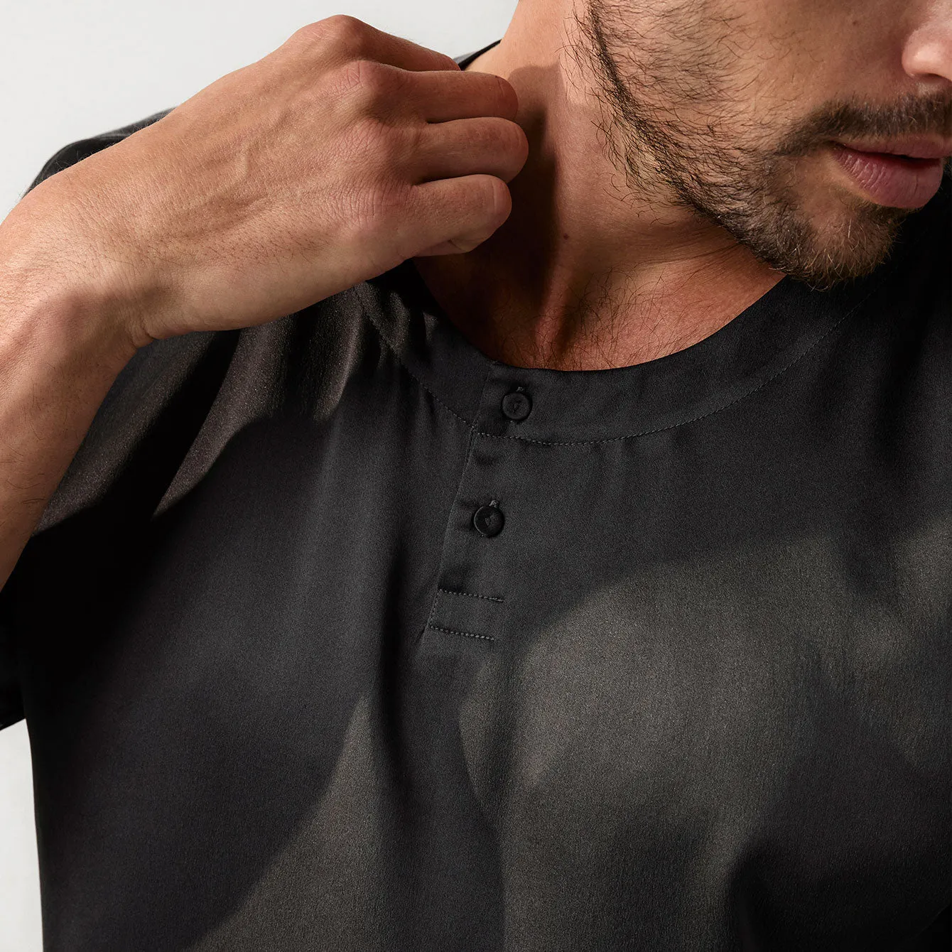 Men's Washable Silk Short Set sold by lunya product image thumbnail 5