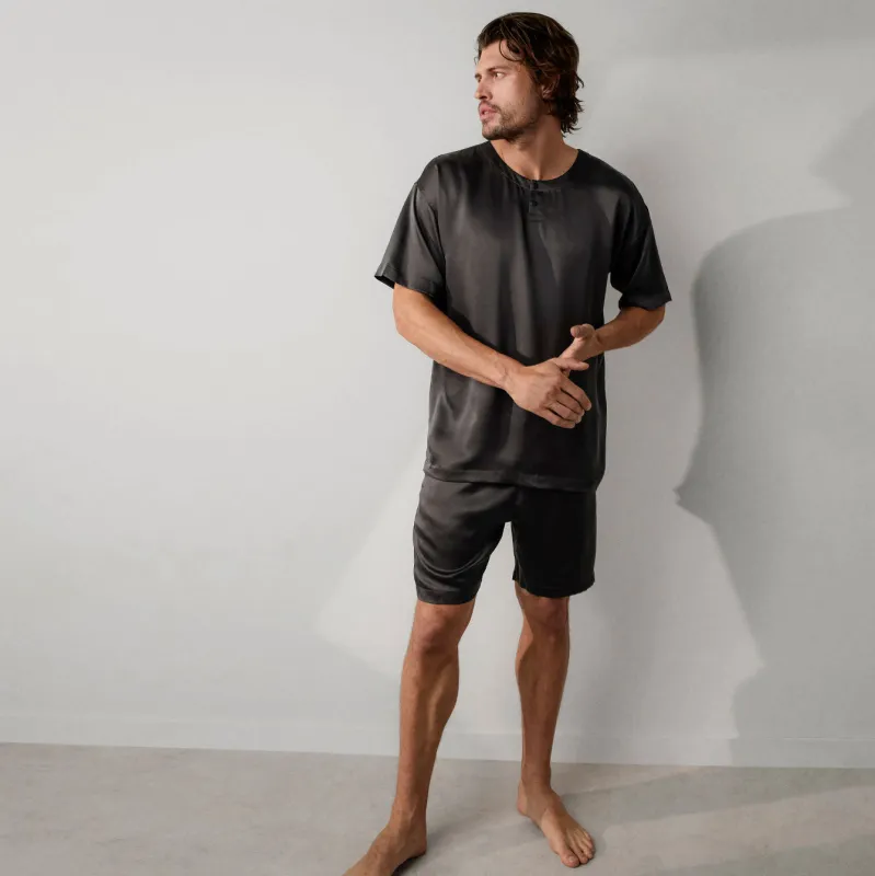 Men's Washable Silk Short Set sold by lunya