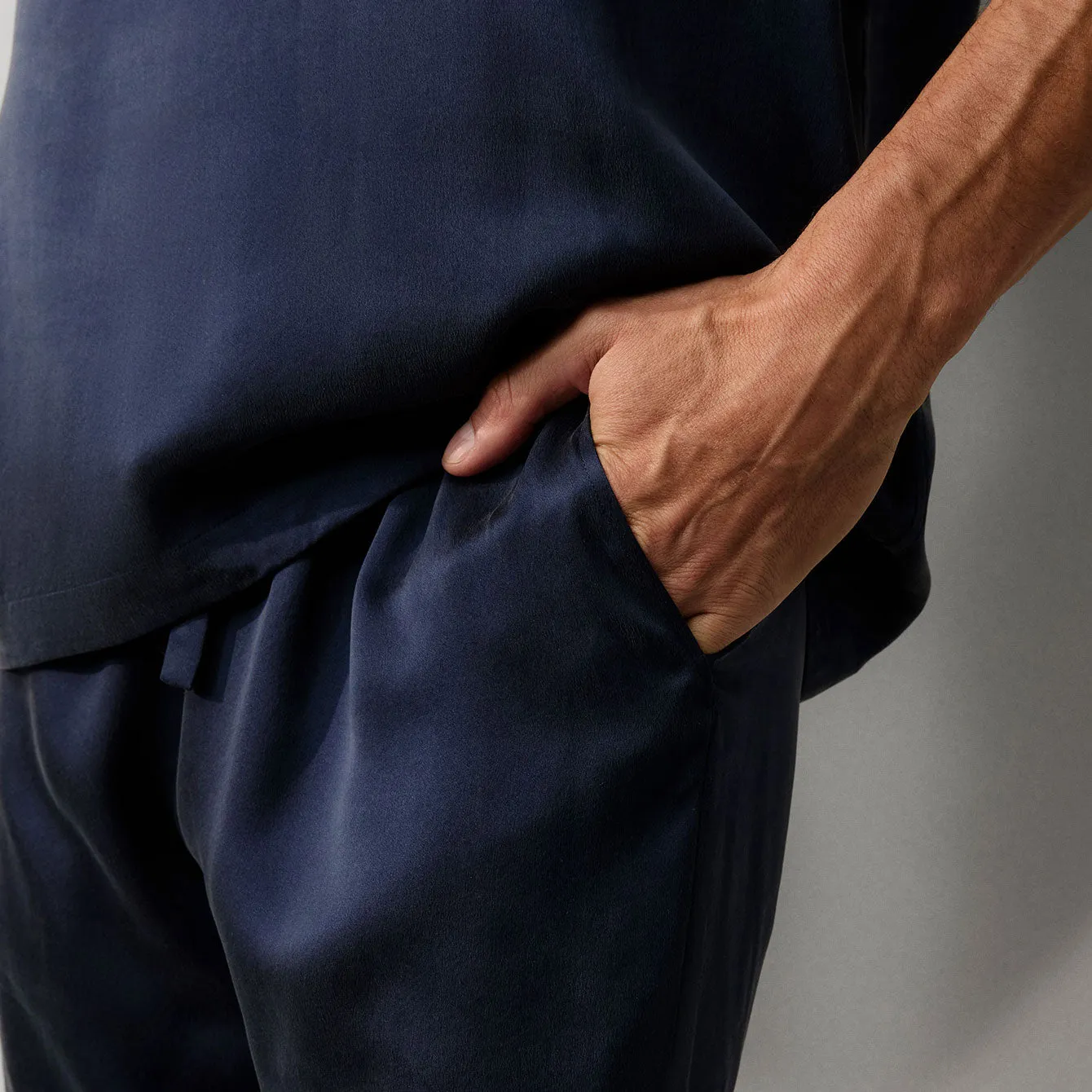 Men's Washable Silk Short Set sold by lunya product image thumbnail 5