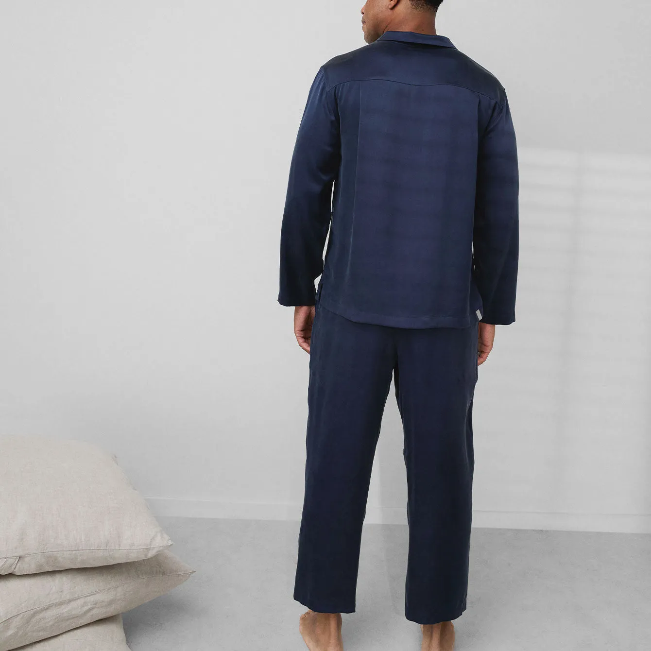 Men's Washable Silk Button Up Set sold by lunya product image thumbnail 5