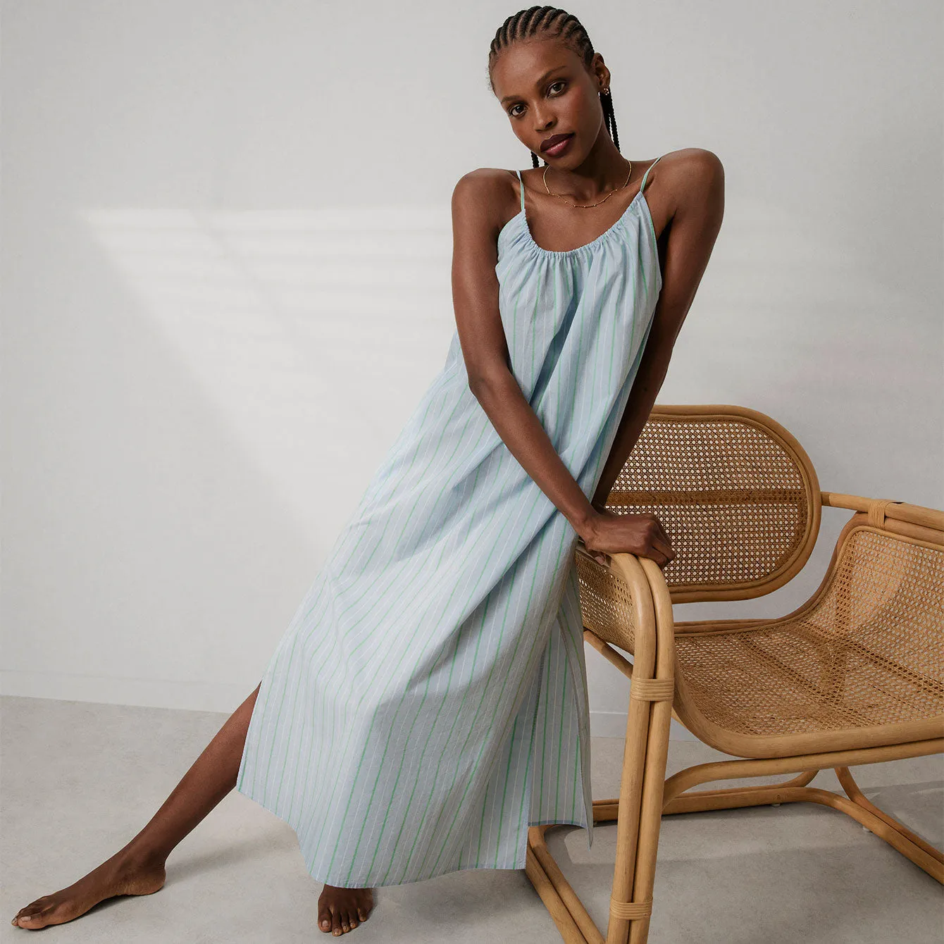 Airy Cotton Maxi Dress sold by lunya