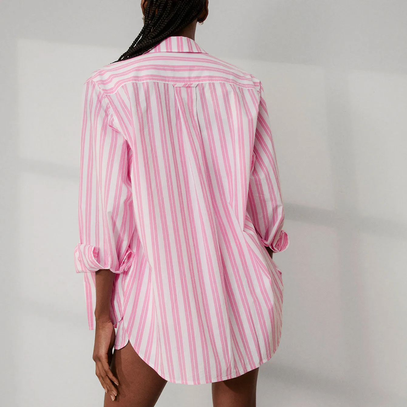 Airy Cotton Curved Hem Shirt sold by lunya product image thumbnail 4