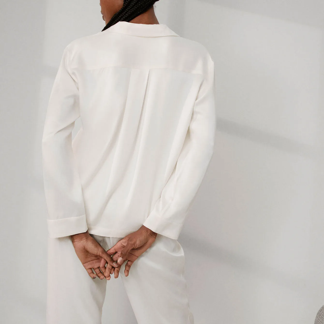 Washable Silk Long Sleeve Pant Set sold by lunya product image thumbnail 2