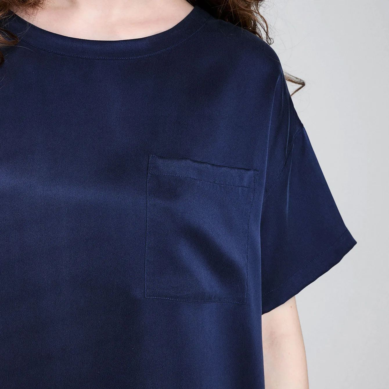 Washable Silk Oversized Sleep Tee sold by lunya product image thumbnail 4