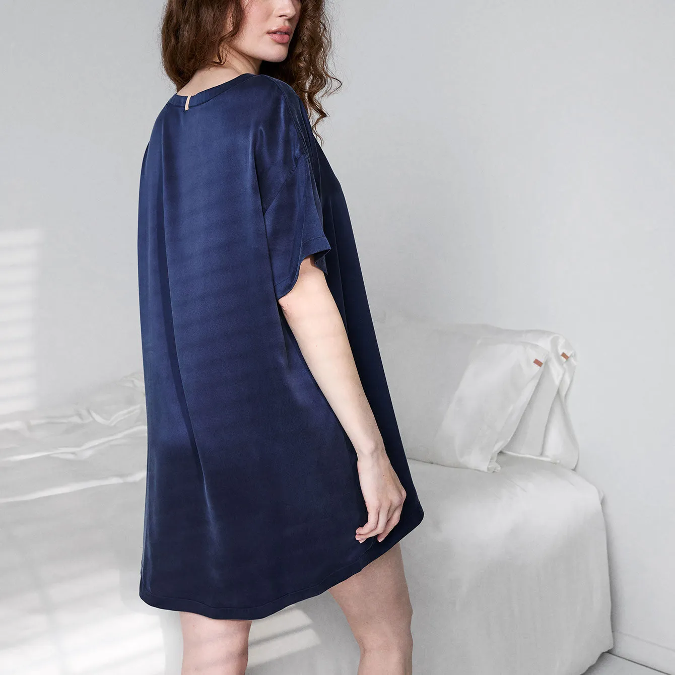 Washable Silk Oversized Sleep Tee sold by lunya product image thumbnail 2