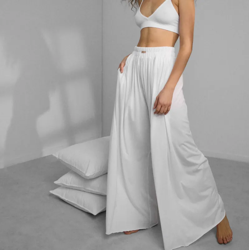 Organic Pima Wide Leg Pant sold by lunya
