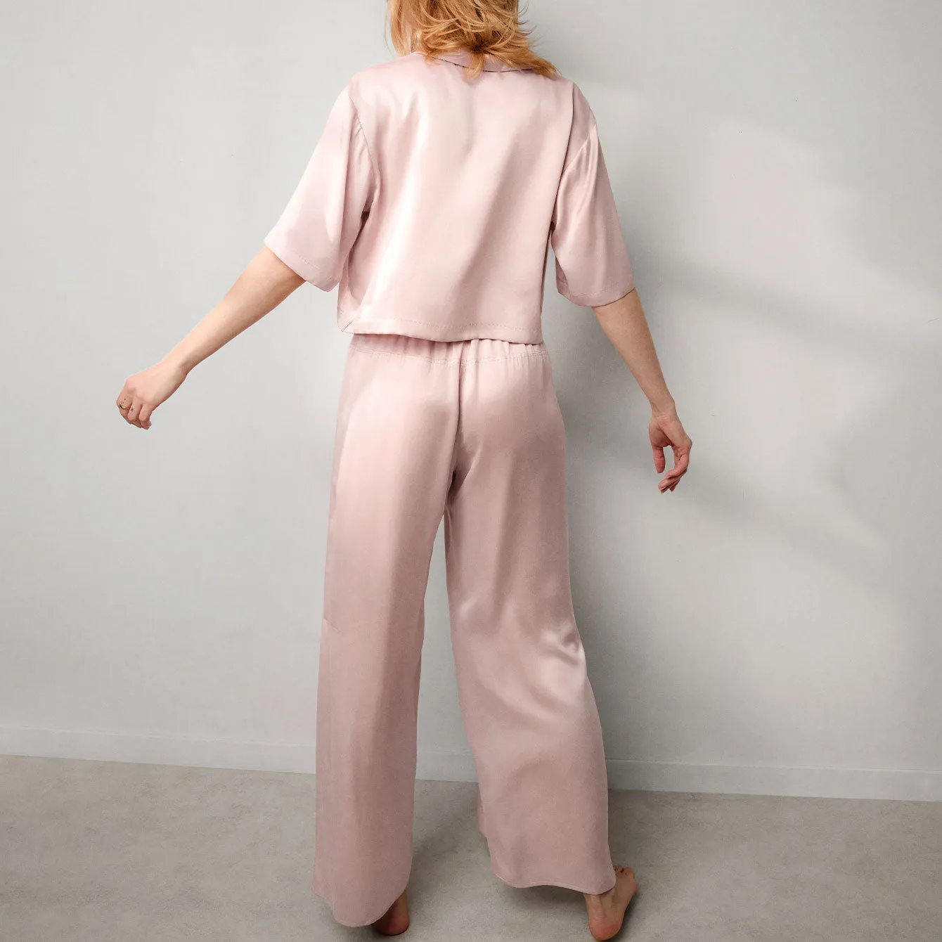 Washable Silk High Rise Pant Set sold by lunya product image thumbnail 2