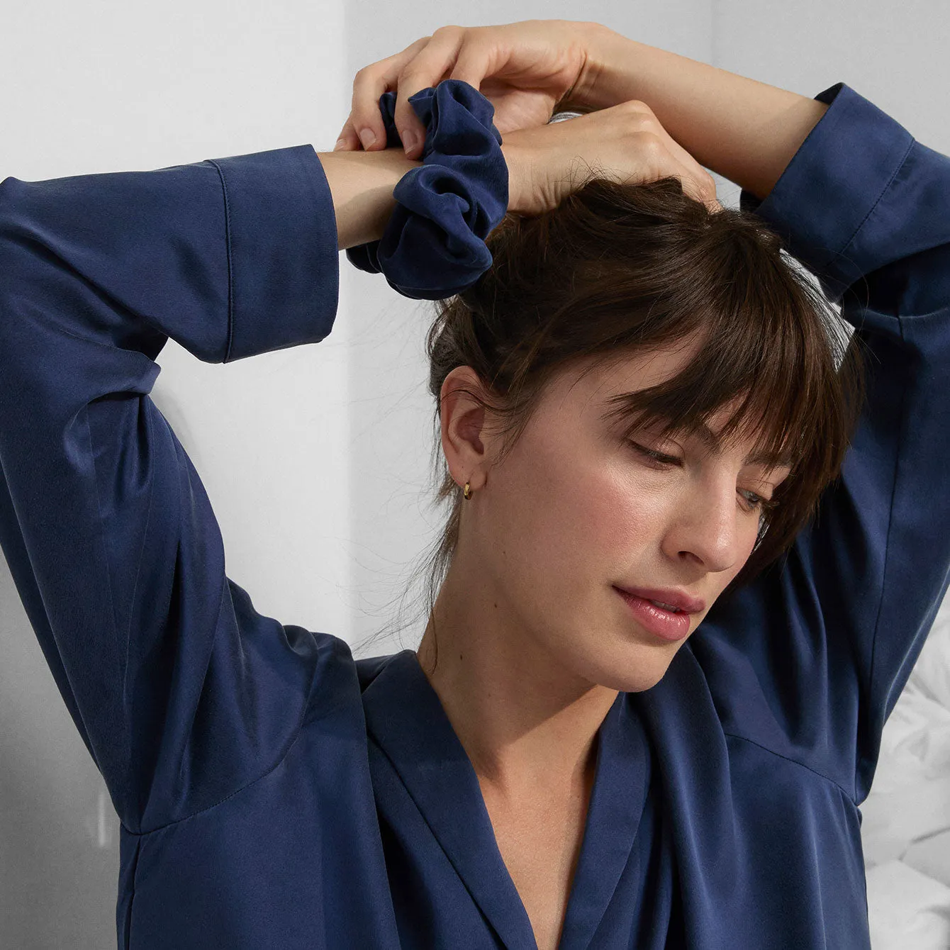 Washable Silk Classic Scrunchie sold by lunya