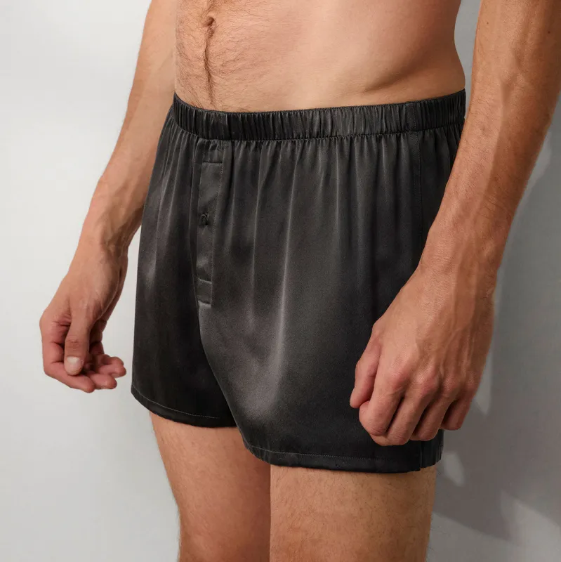 Men's Washable Silk Boxer sold by lunya