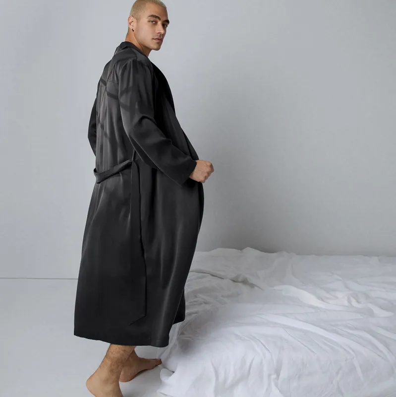Men's Washable Silk Robe sold by lunya