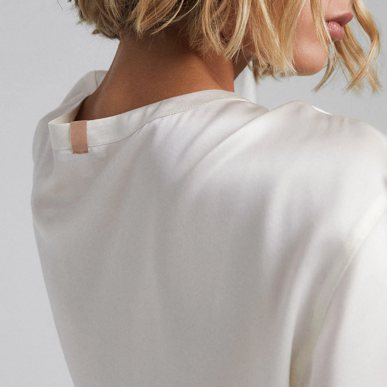 Washable Silk Tee Short Set sold by lunya product image thumbnail 5