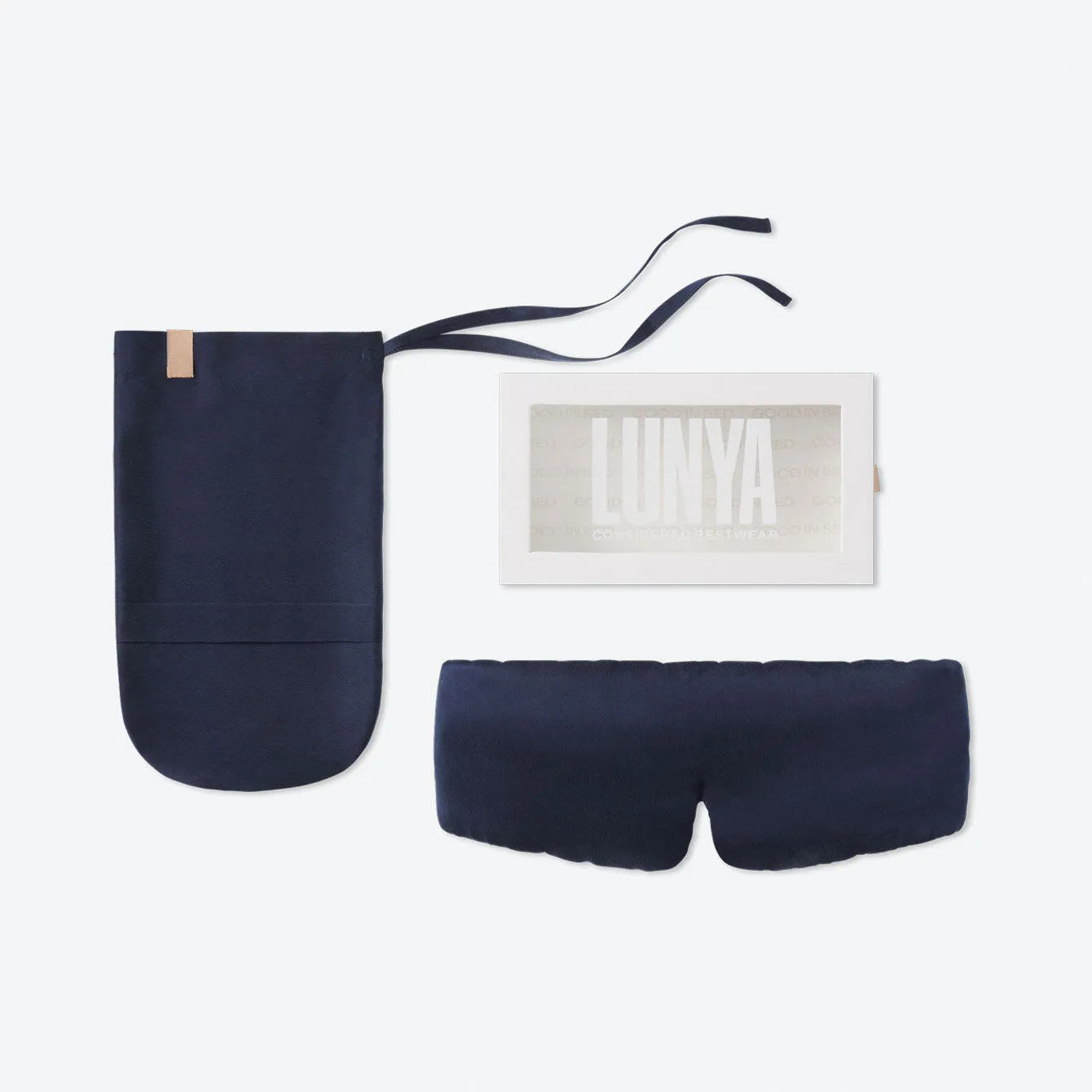 Weighted Silk Sleep Mask sold by lunya product image thumbnail 5