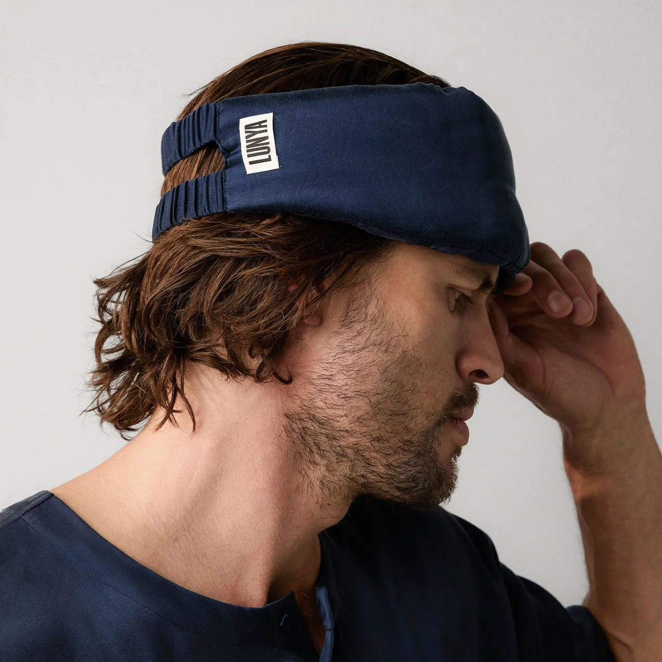 Weighted Silk Sleep Mask sold by lunya product image thumbnail 2