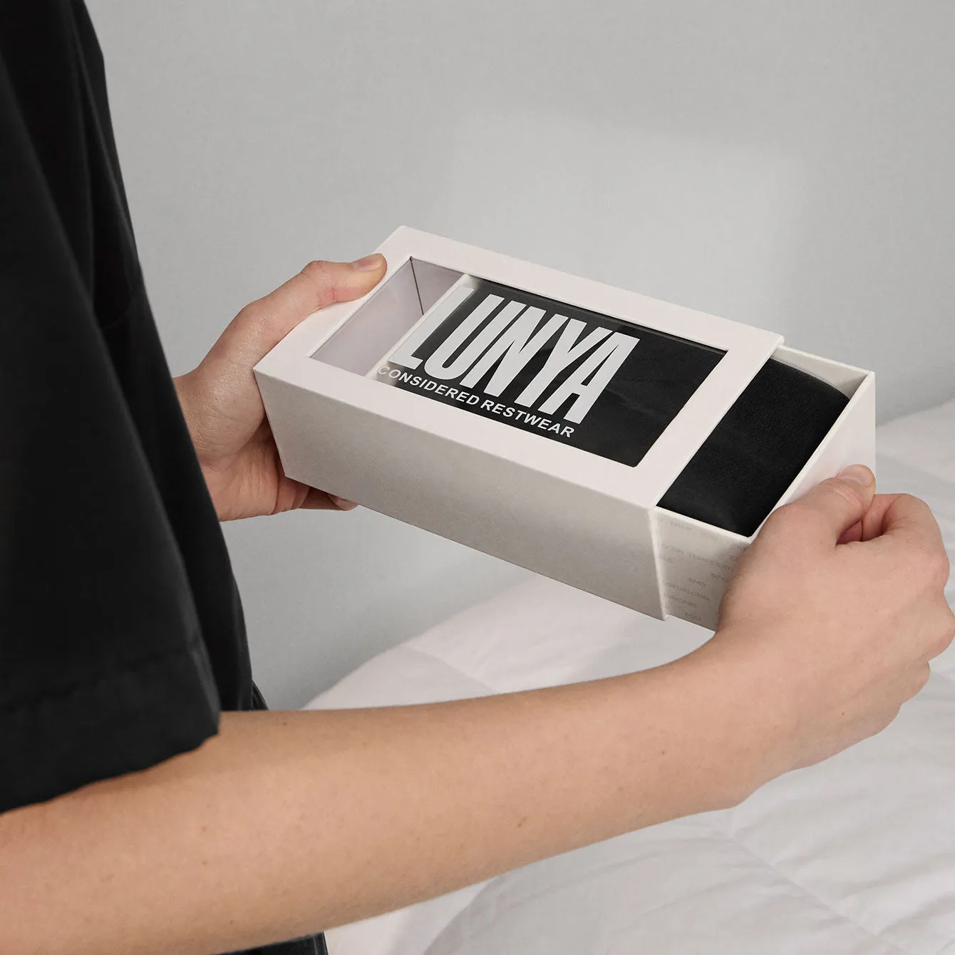 Weighted Silk Sleep Mask sold by lunya product image thumbnail 4