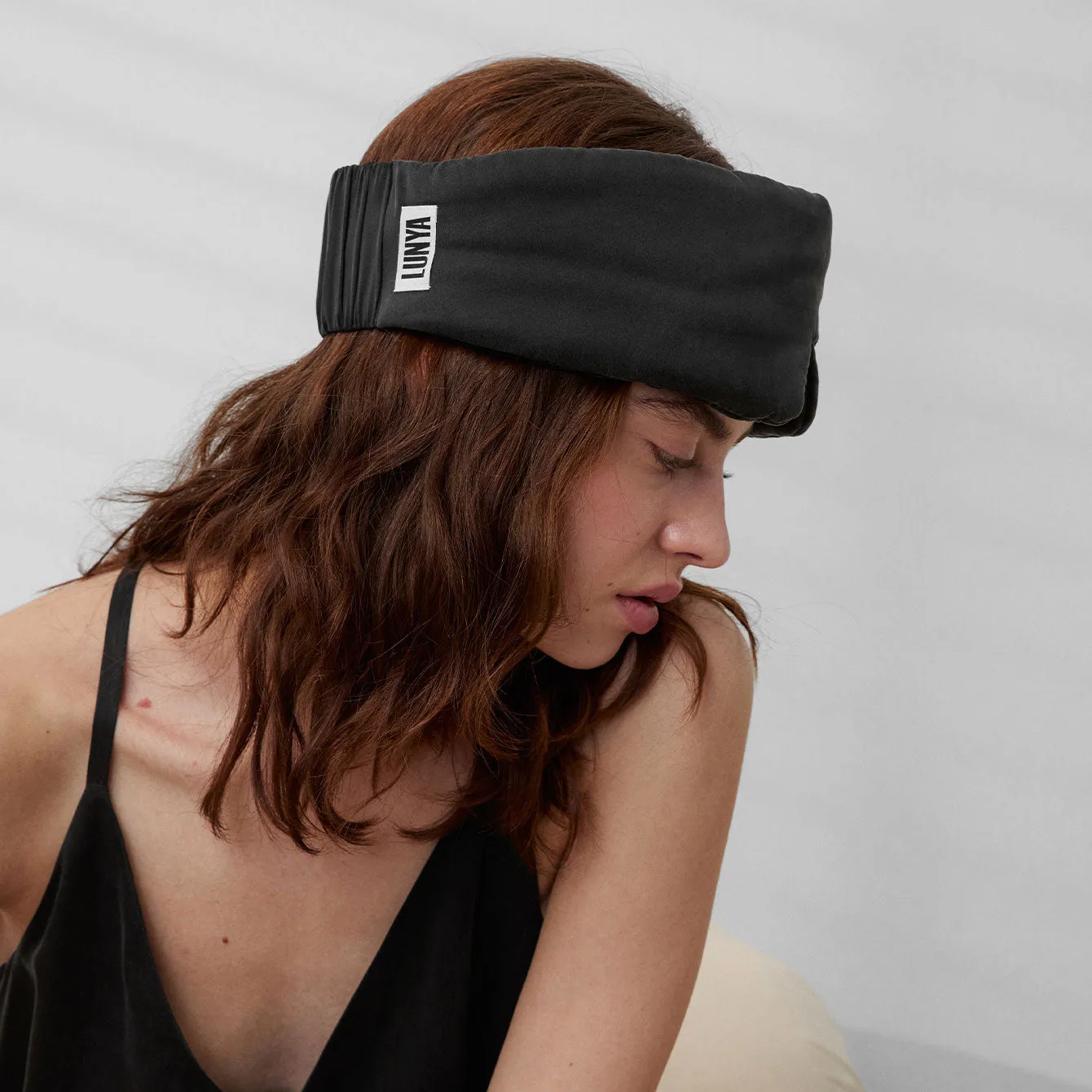 Washable Silk Sleep Mask sold by lunya product image thumbnail 4