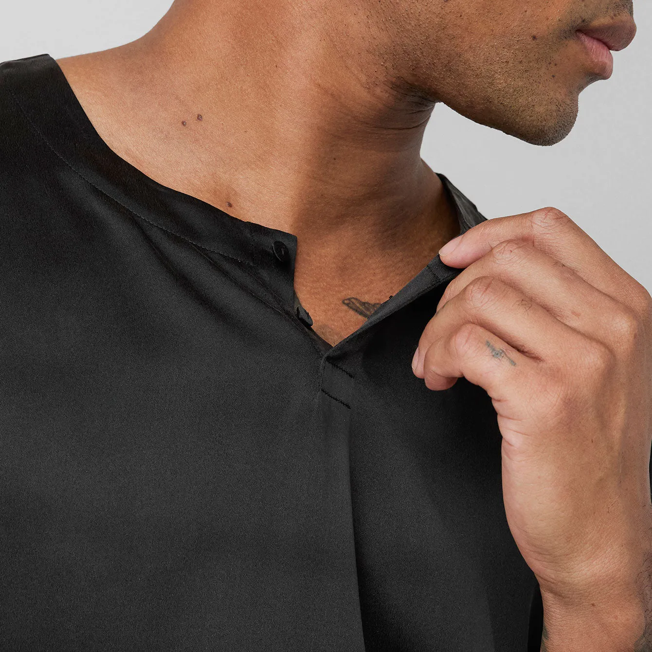 Men's Washable Silk Short Set sold by lunya product image thumbnail 5