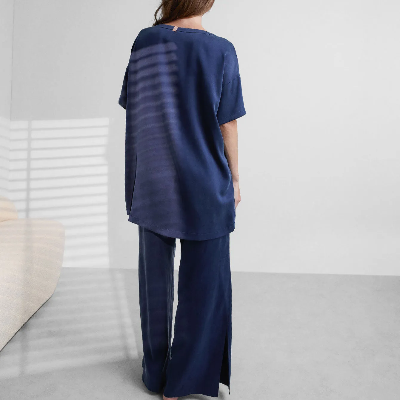 Washable Silk Tee Pant Set sold by lunya product image thumbnail 3