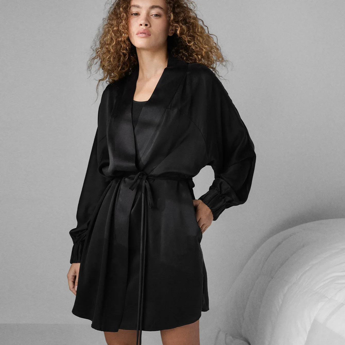Washable Silk Robe sold by lunya product image thumbnail 2