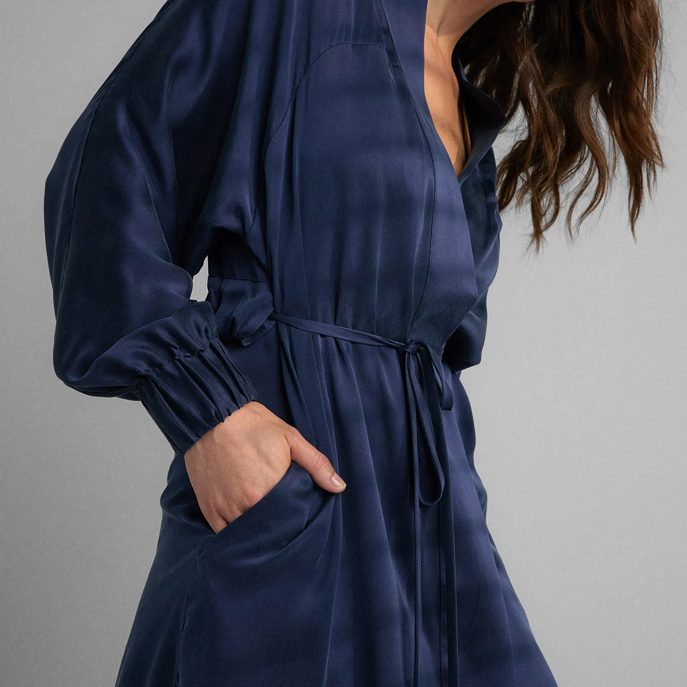Washable Silk Robe sold by lunya product image thumbnail 2