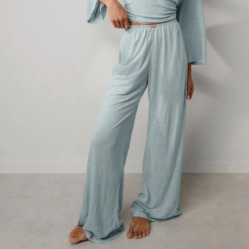 Linen Knit Side Slit Pant sold by lunya