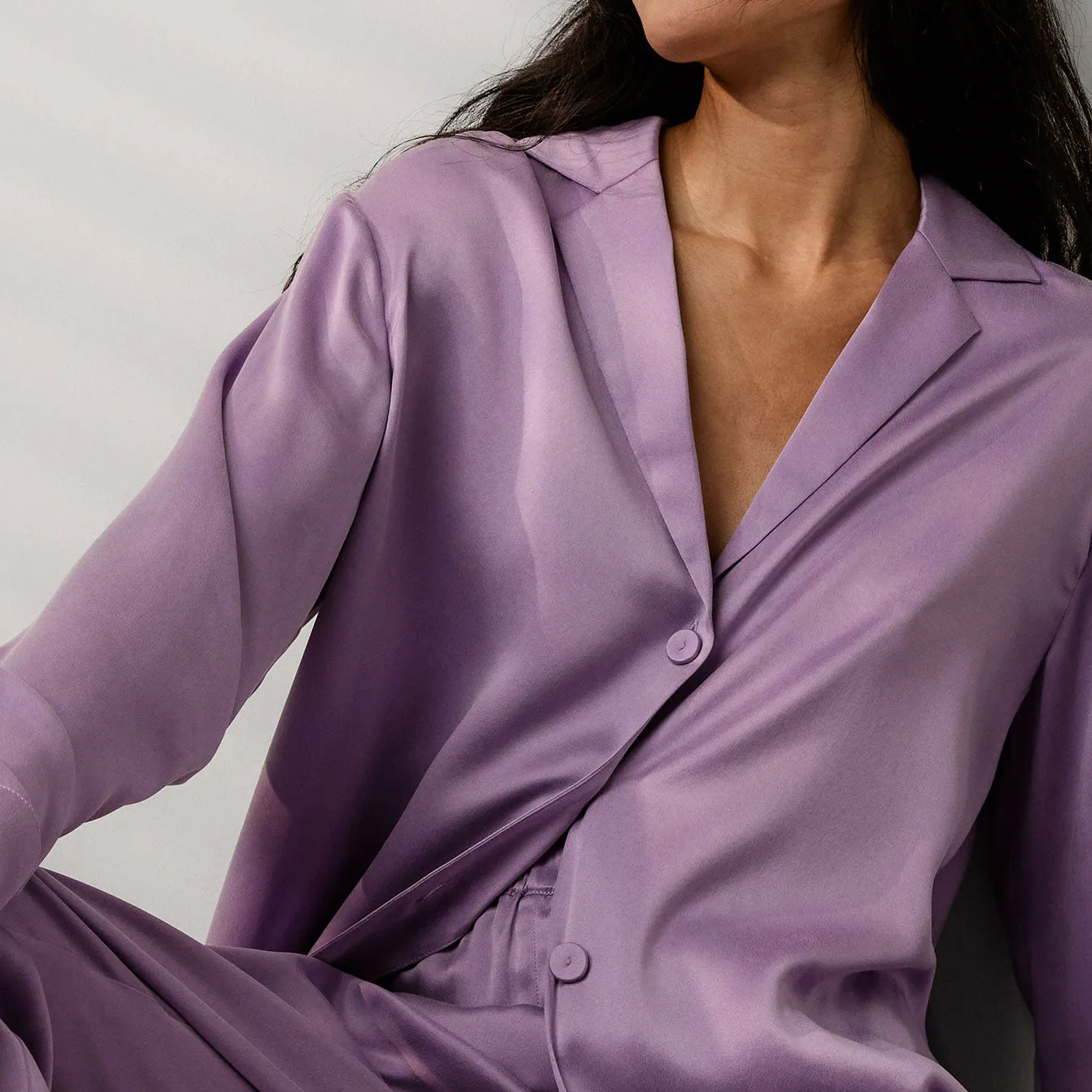 Washable Silk Long Sleeve Pant Set sold by lunya product image thumbnail 5