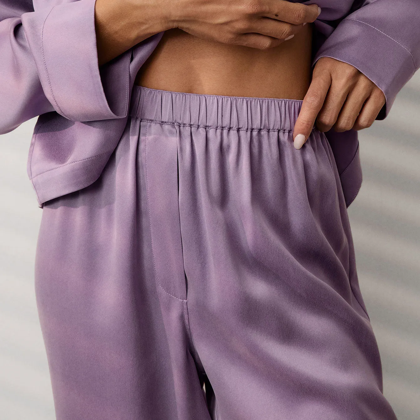 Washable Silk Long Sleeve Pant Set sold by lunya product image thumbnail 4