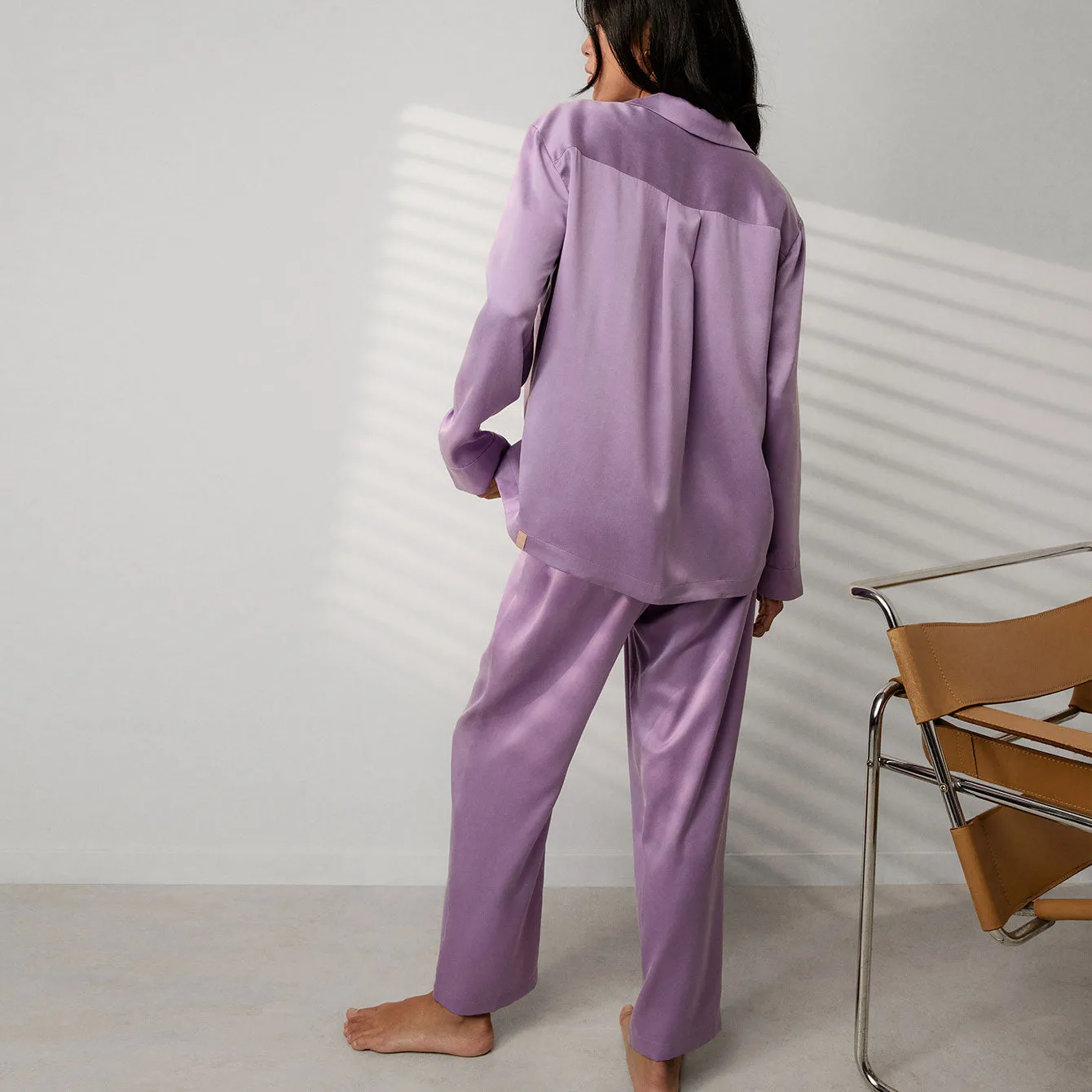 Washable Silk Long Sleeve Pant Set sold by lunya product image thumbnail 3