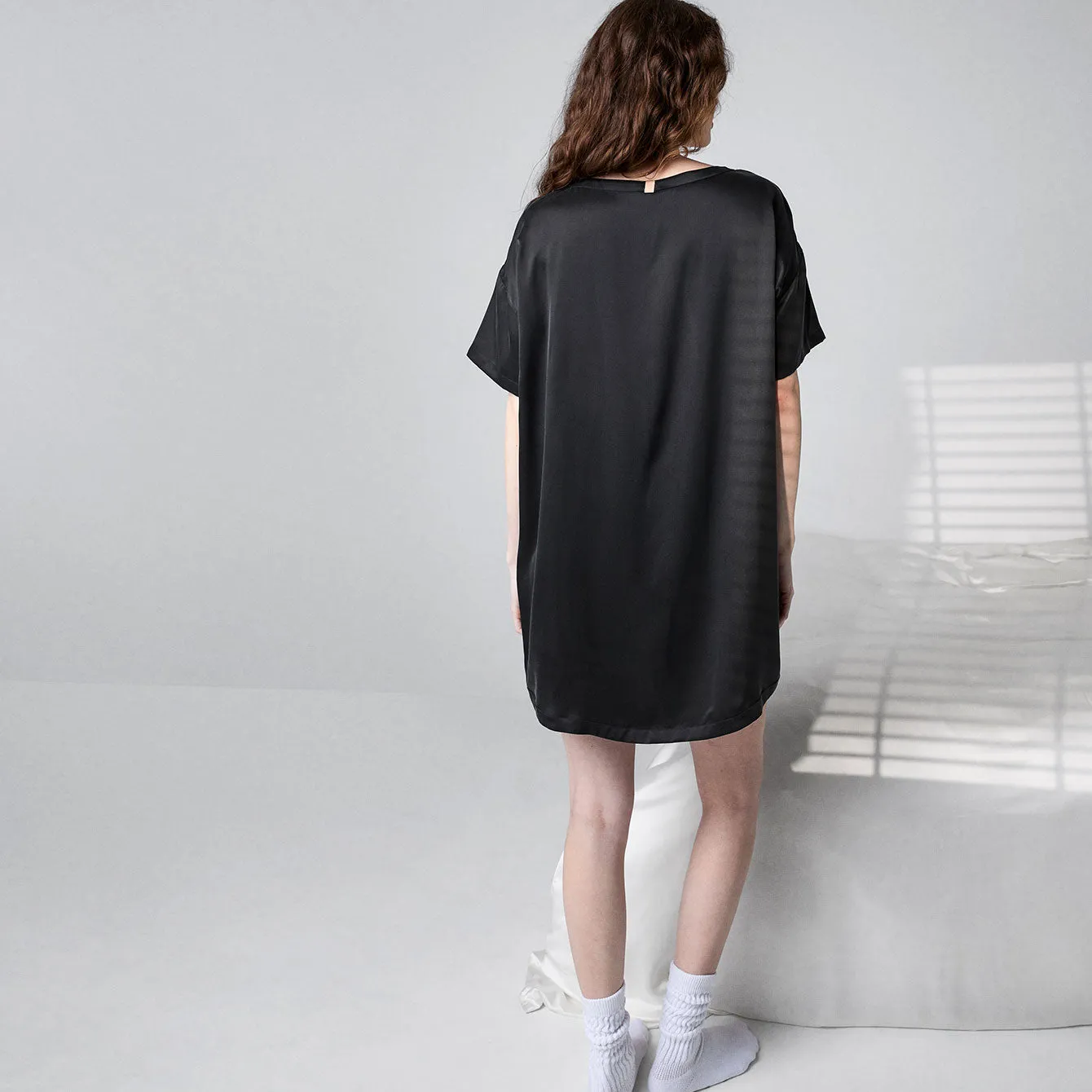 Washable Silk Oversized Sleep Tee sold by lunya product image thumbnail 5