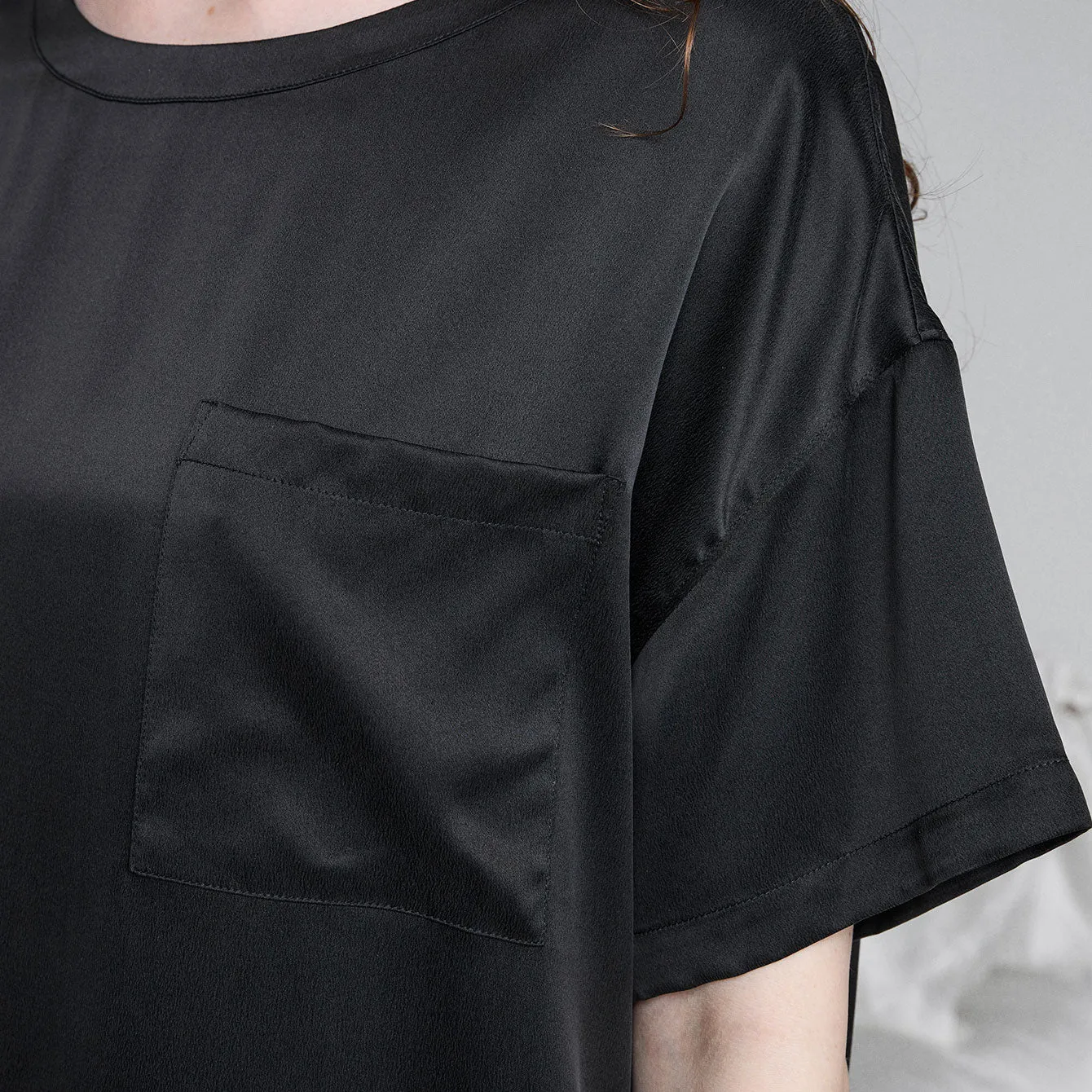Washable Silk Oversized Sleep Tee sold by lunya product image thumbnail 4