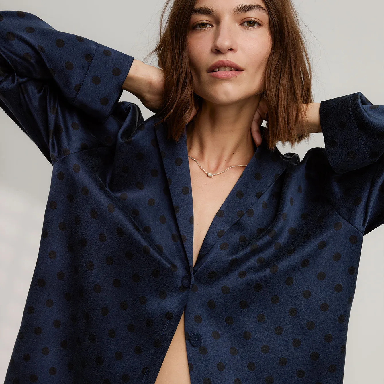 Washable Silk Long Sleeve Pant Set sold by lunya product image thumbnail 2