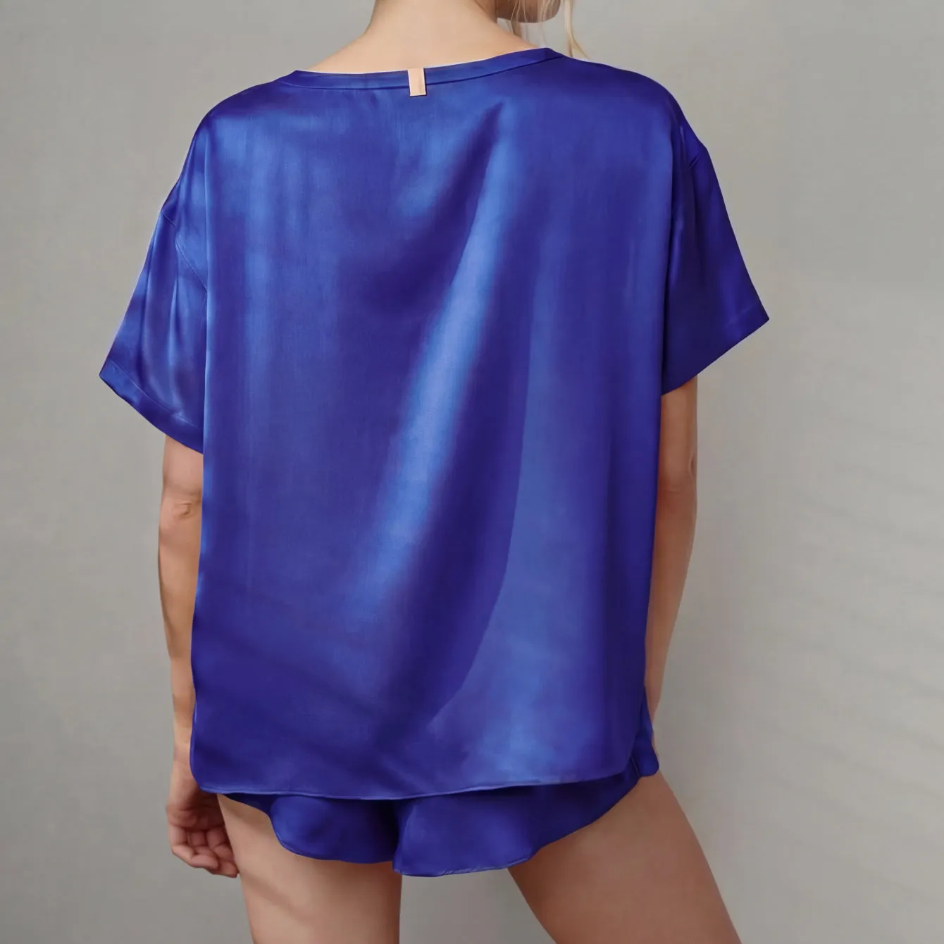 Washable Silk Tee Short Set sold by lunya product image thumbnail 3