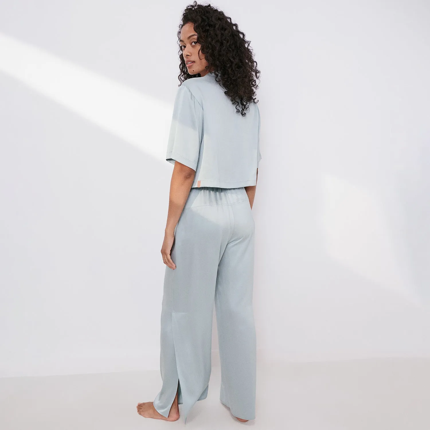 Washable Silk High Rise Pant Set sold by lunya product image thumbnail 5