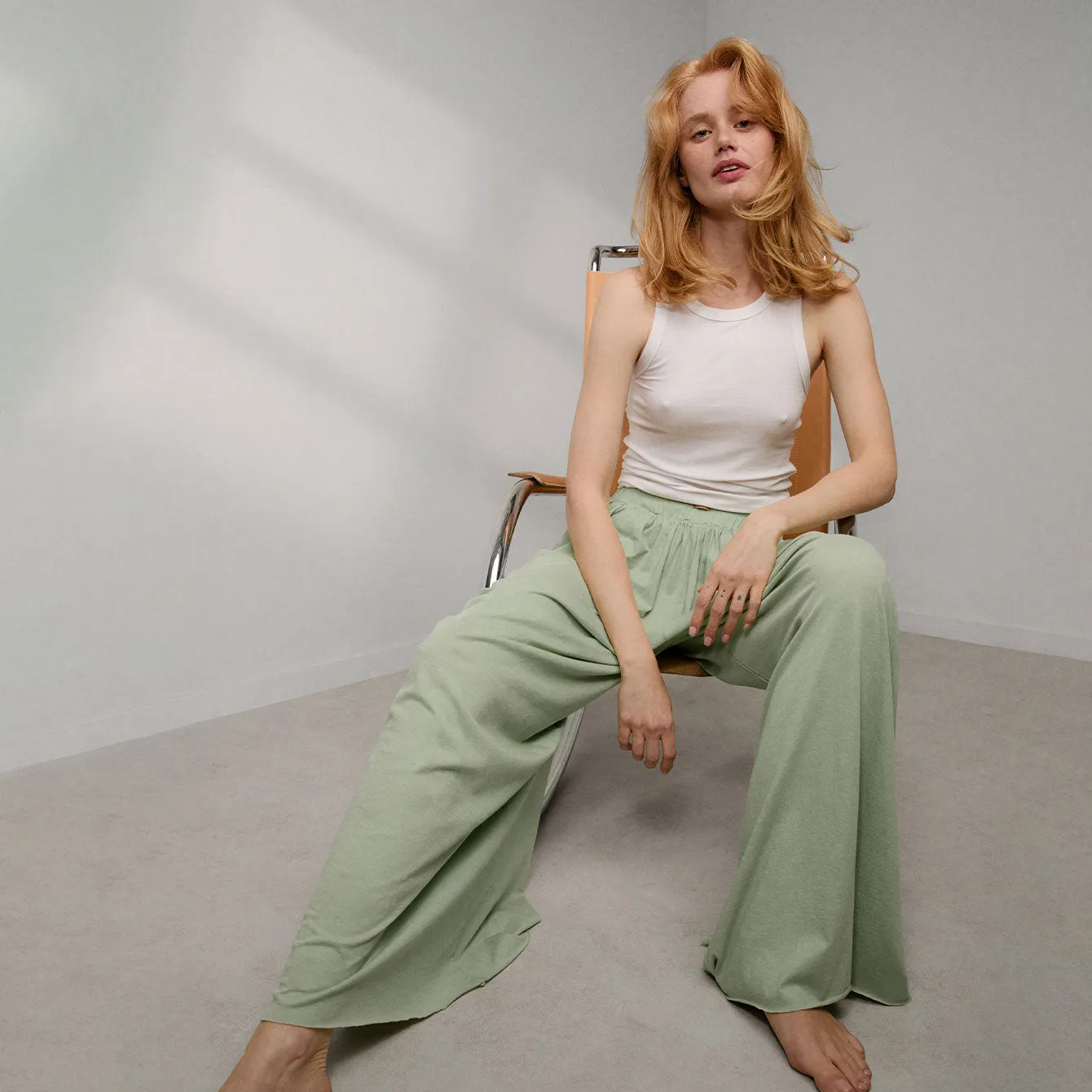 Organic Pima Wide Leg Pant sold by lunya product image thumbnail 3