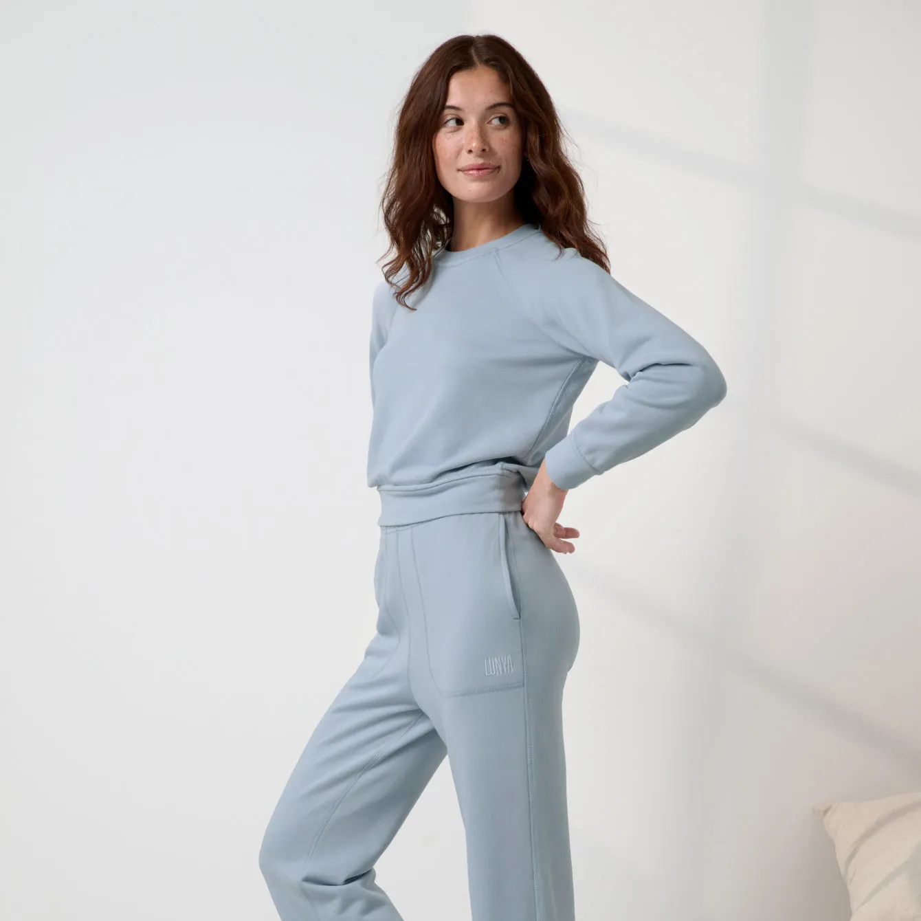 Silksweats™ Lightweight Terry Slim Fit Raglan sold by lunya product image thumbnail 2
