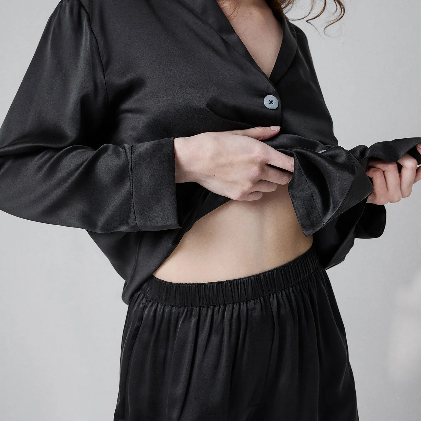 Washable Silk Long Sleeve Pant Set sold by lunya product image thumbnail 4