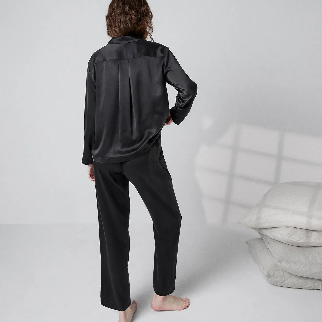 Washable Silk Long Sleeve Pant Set sold by lunya product image thumbnail 3